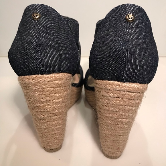 Guess Denim Wedges - Size 7 - Picture 5 of 5